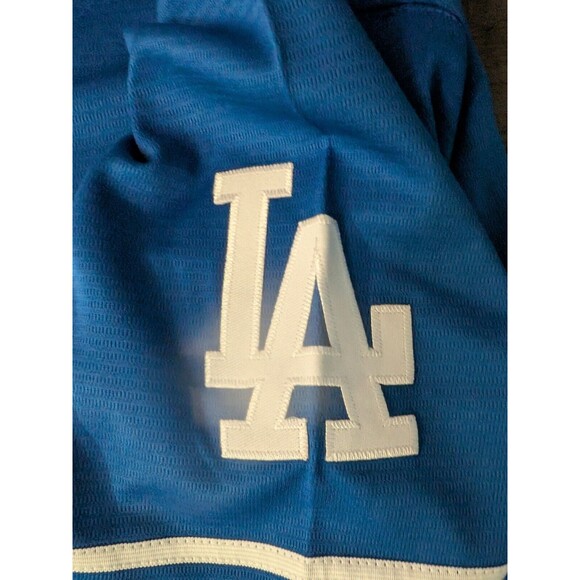 Shohei Ohtani #17 Los Angeles Dodgers Blue '24 World Series  Kanji Jersey Medium - Picture 5 of 7